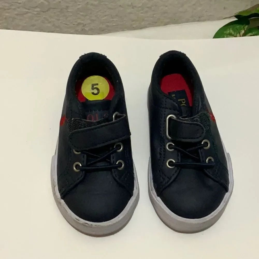 Polo by Ralph Lauren•Navy Blue Sneakers size 5 baby